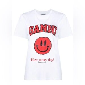 GANNI “Have a nice day!” T-Shirt NWT Small
